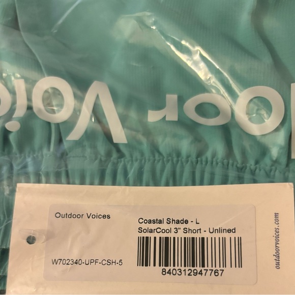 Outdoor Voices SolarCool 3" Beach Short SZ L NWT - Picture 6 of 6